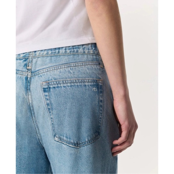 Rag & Bone Miramar Cotton Sweatpant Jeans Wide Leg Pant Light Blue Small - Picture 10 of 11